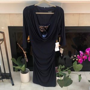XSCAPE Navy Blue Dress Size 14